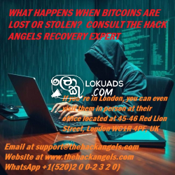 WHAT HAPPENS WHEN BITCOINS ARE LOST OR STOLEN? CONSULT THE HACK ANGELS RECOVERY EXPERT 